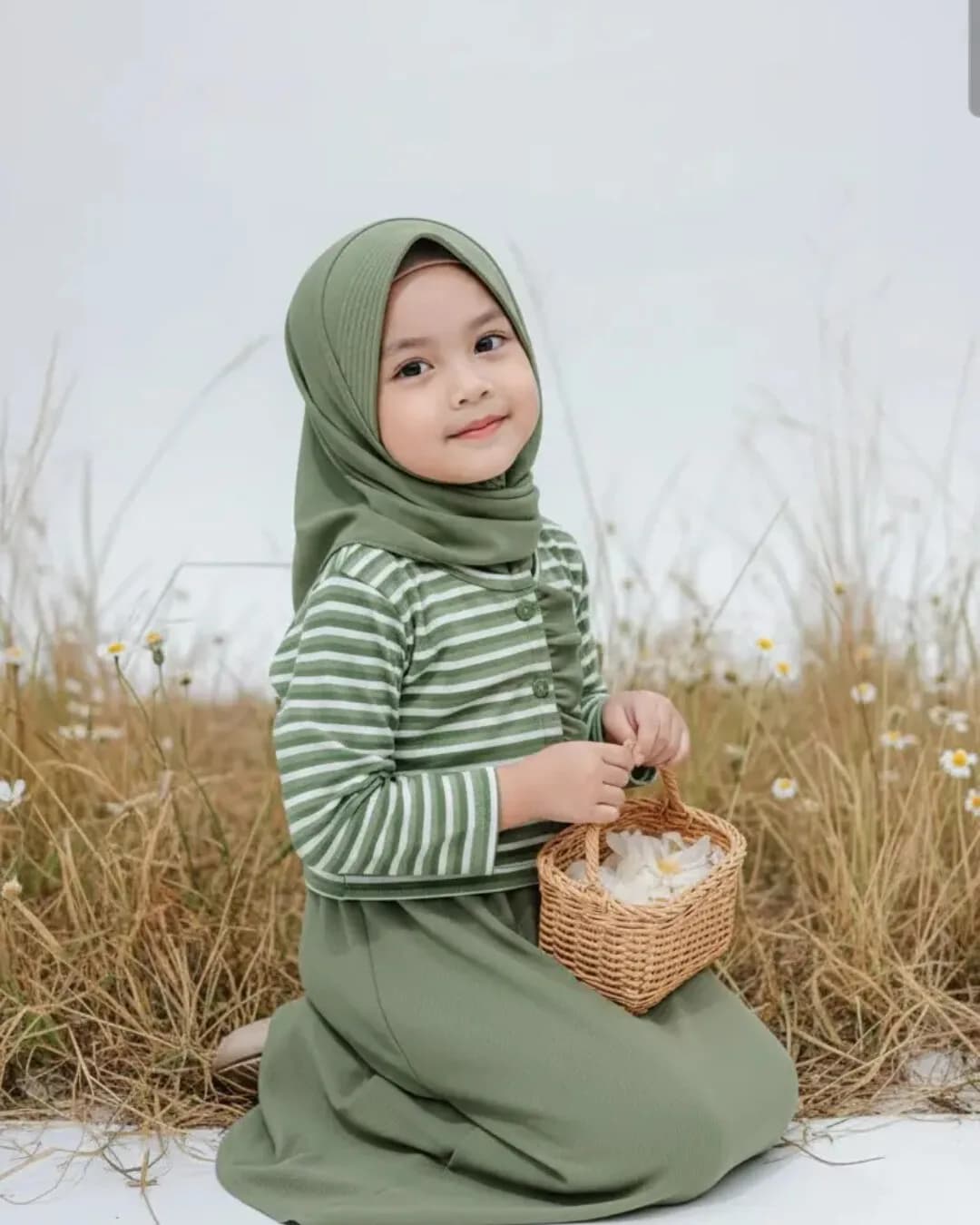 ALUNA KNIT OUTER - Gamis Dress Anak Perempuan Outer Knit Nyaman 4