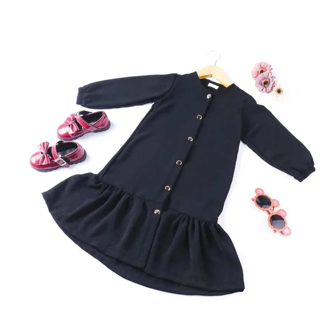 Zaheera Dress Gamis Anak Perempuan Crinckle Premium Import High Quality 1