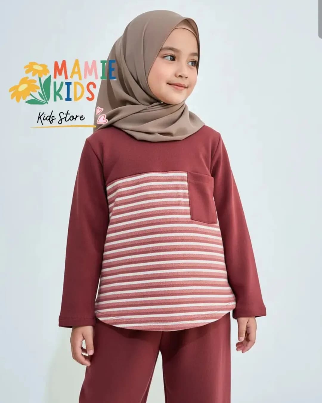 MAMIE KIDS ONESET COZY DUSTY PINK - Setelan Anak Perempuan Knit Nyaman 6